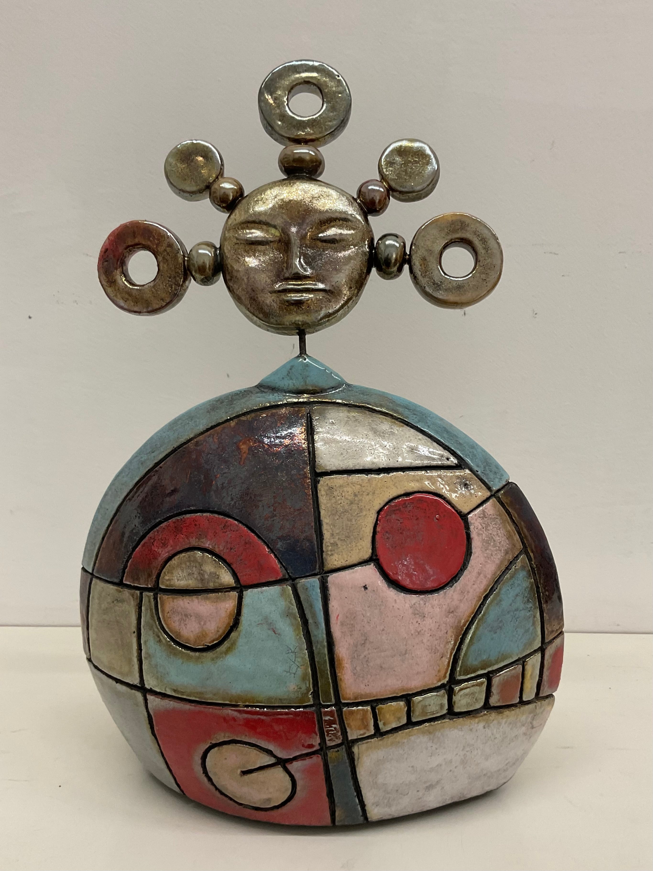 Scatola Scultura in Raku – 31 × 22 cm