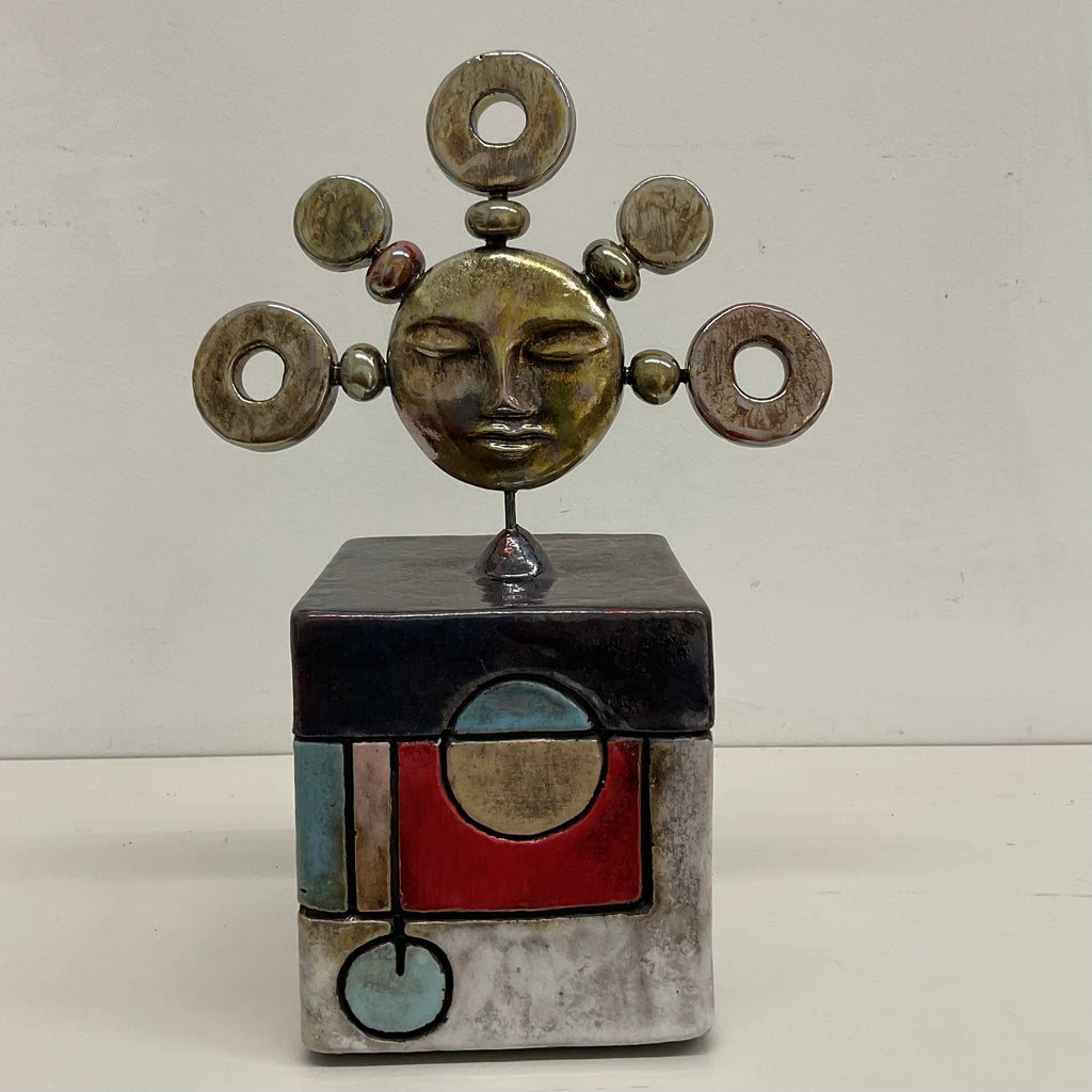 Scatola Scultura in Raku – 25 × 16 cm