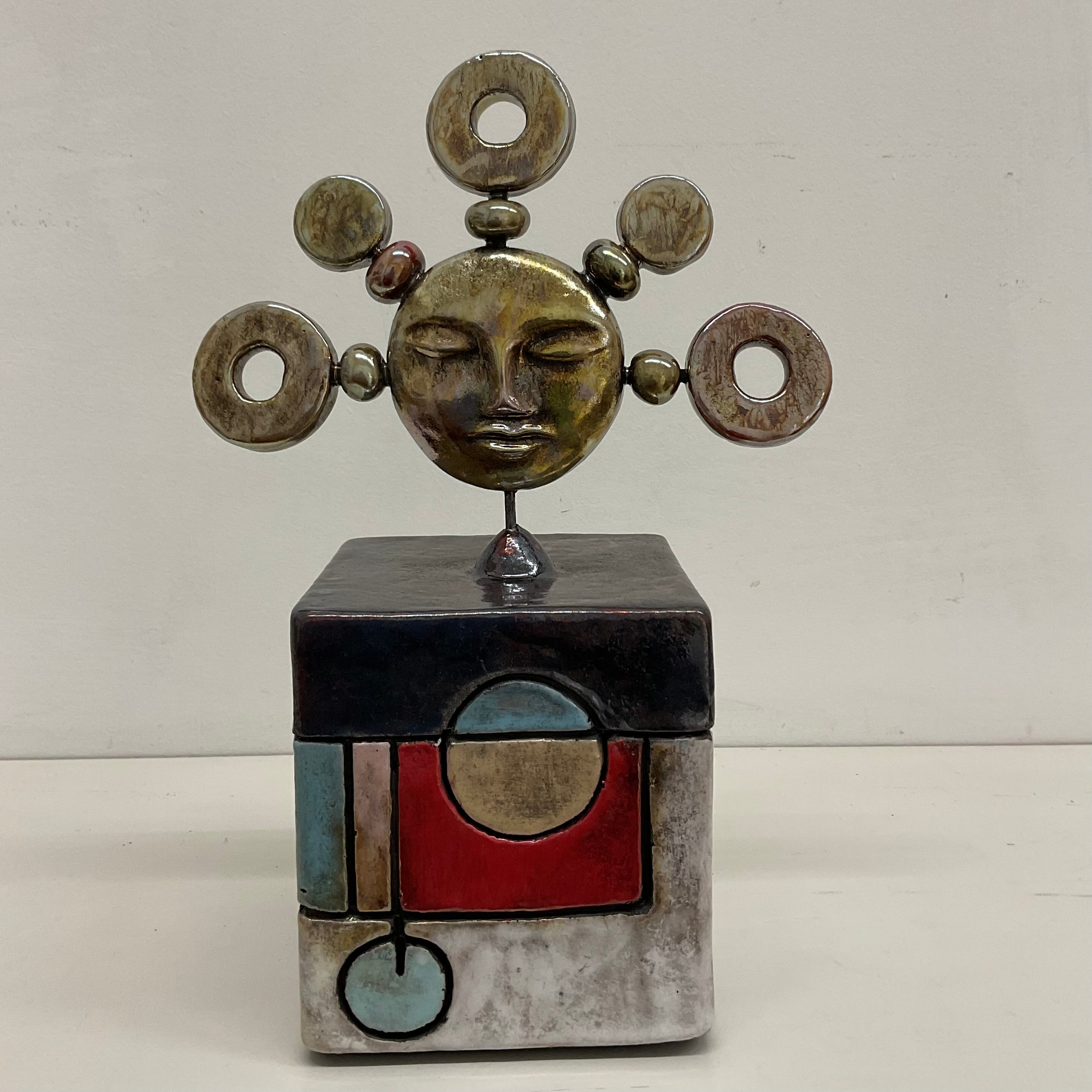 Scatola Scultura in Raku – 25 × 16 cm