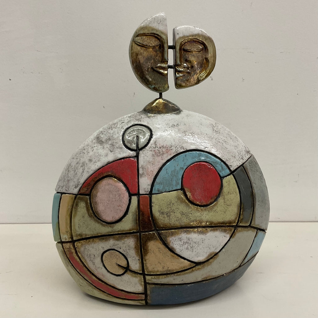 Scatola Scultura in Raku – 28 × 22 cm