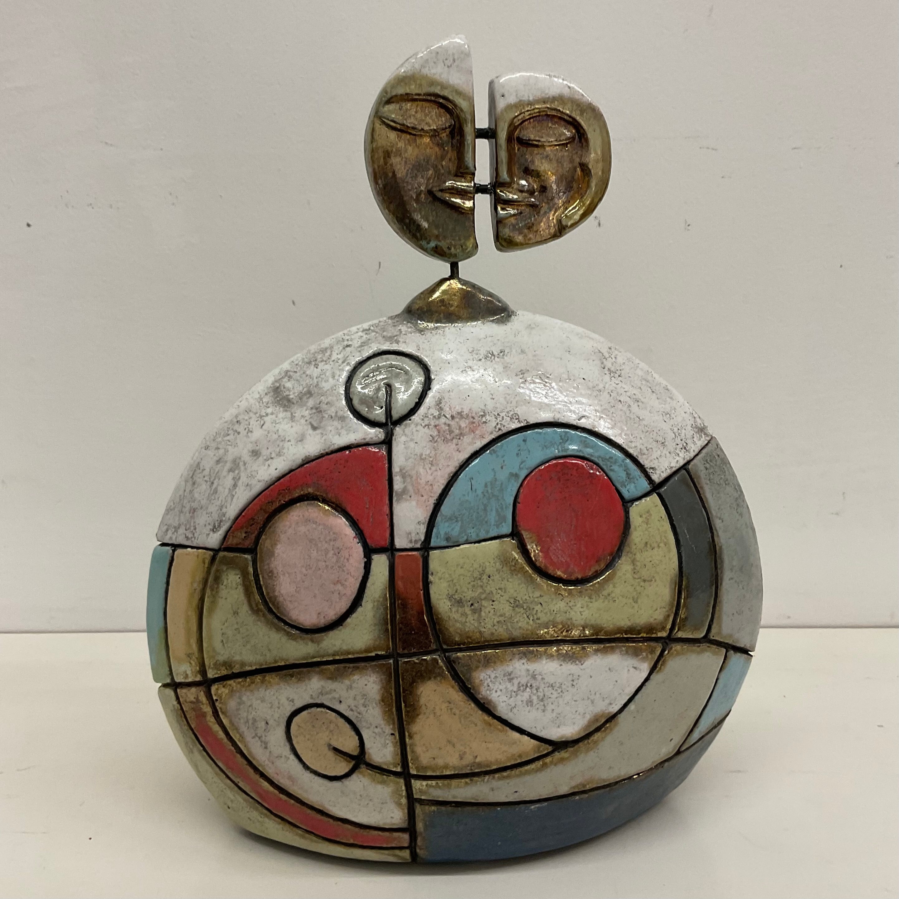 Scatola Scultura in Raku – 28 × 22 cm