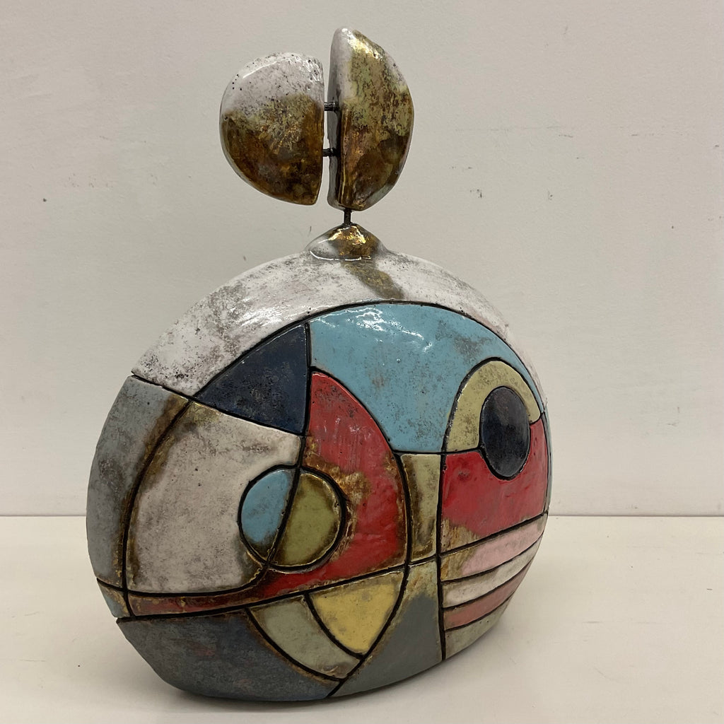 Scatola Scultura in Raku – 28 × 22 cm