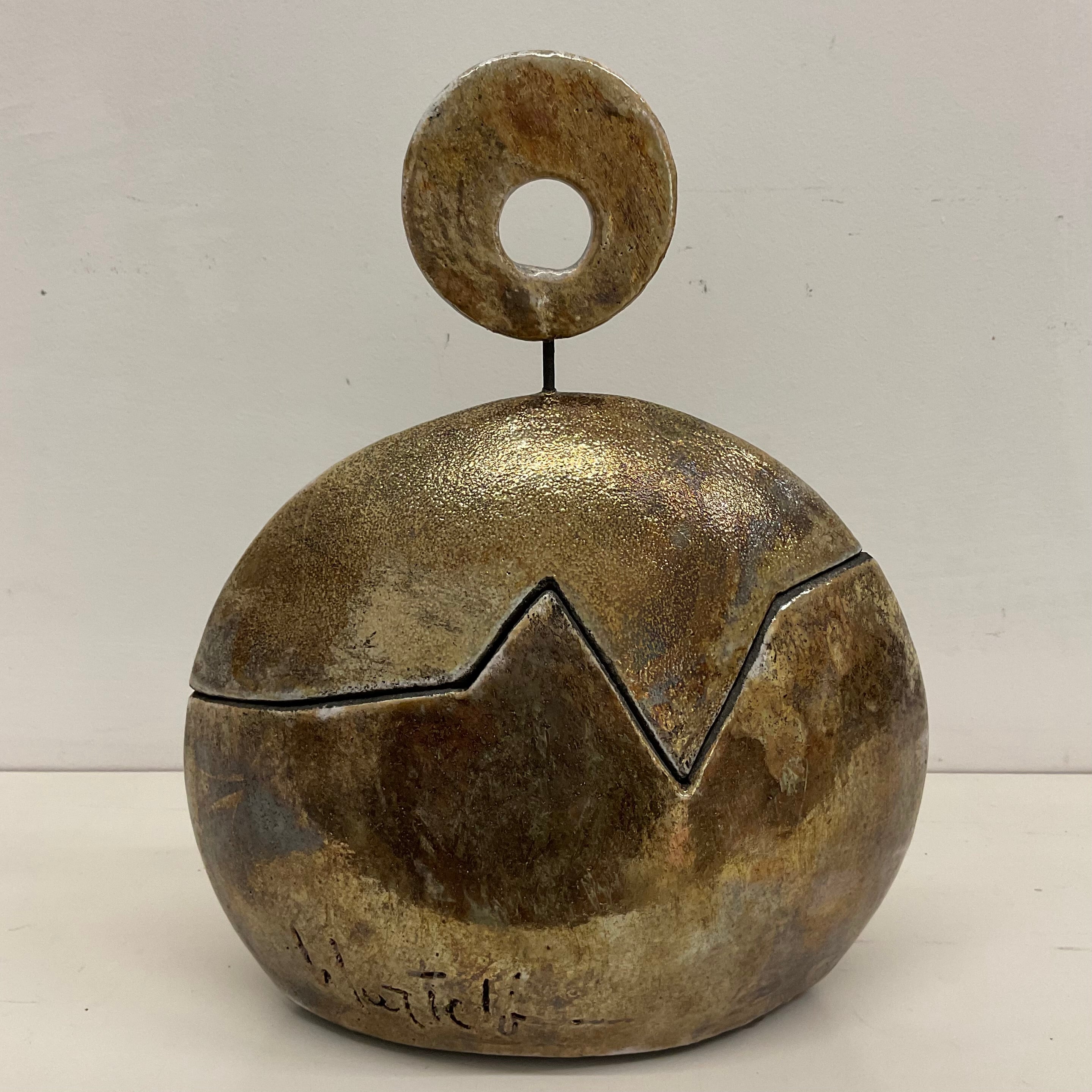 Scatola Scultura in Raku – 28 × 22 cm