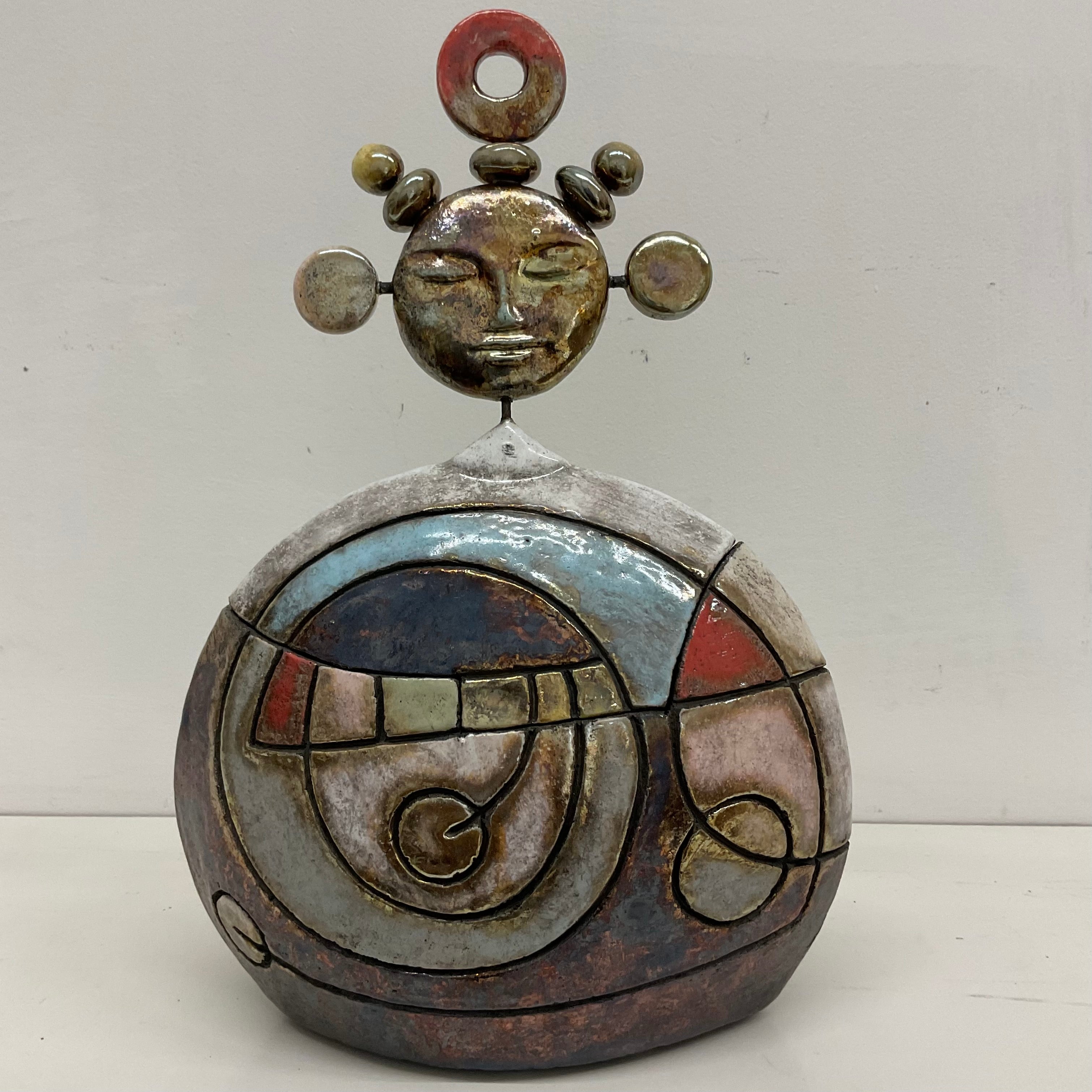 Scatola Scultura in Raku – 31 × 22 cm
