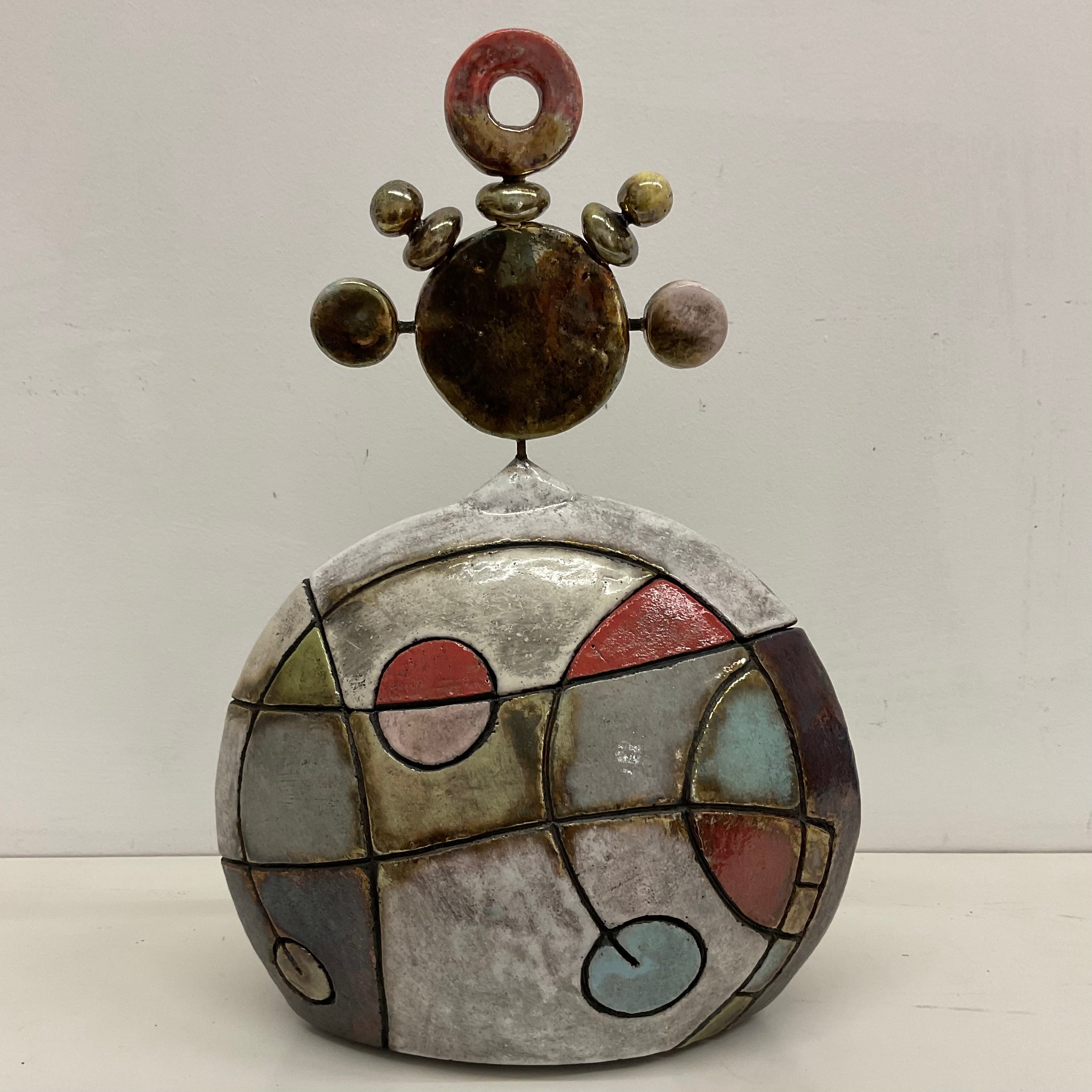 Scatola Scultura in Raku – 31 × 22 cm
