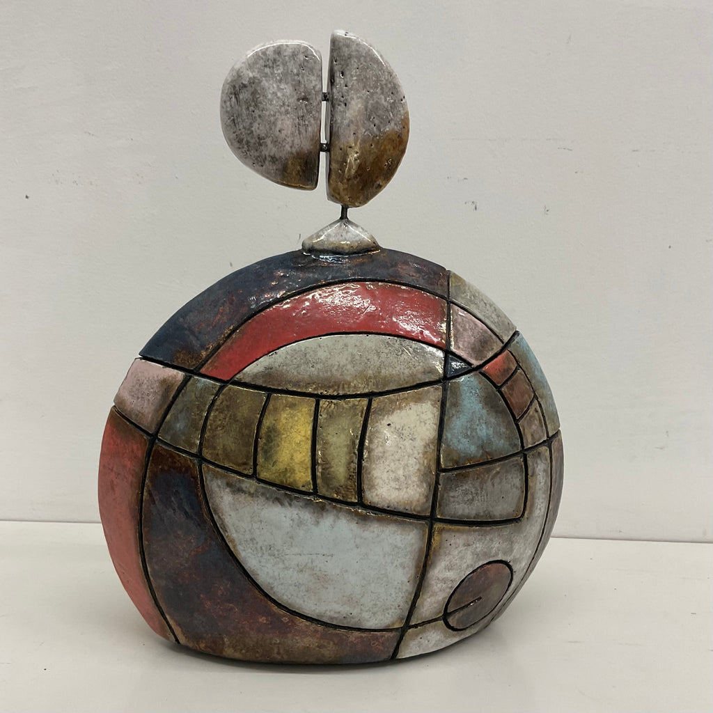 Scatola Scultura in Raku – 28 × 22 cm