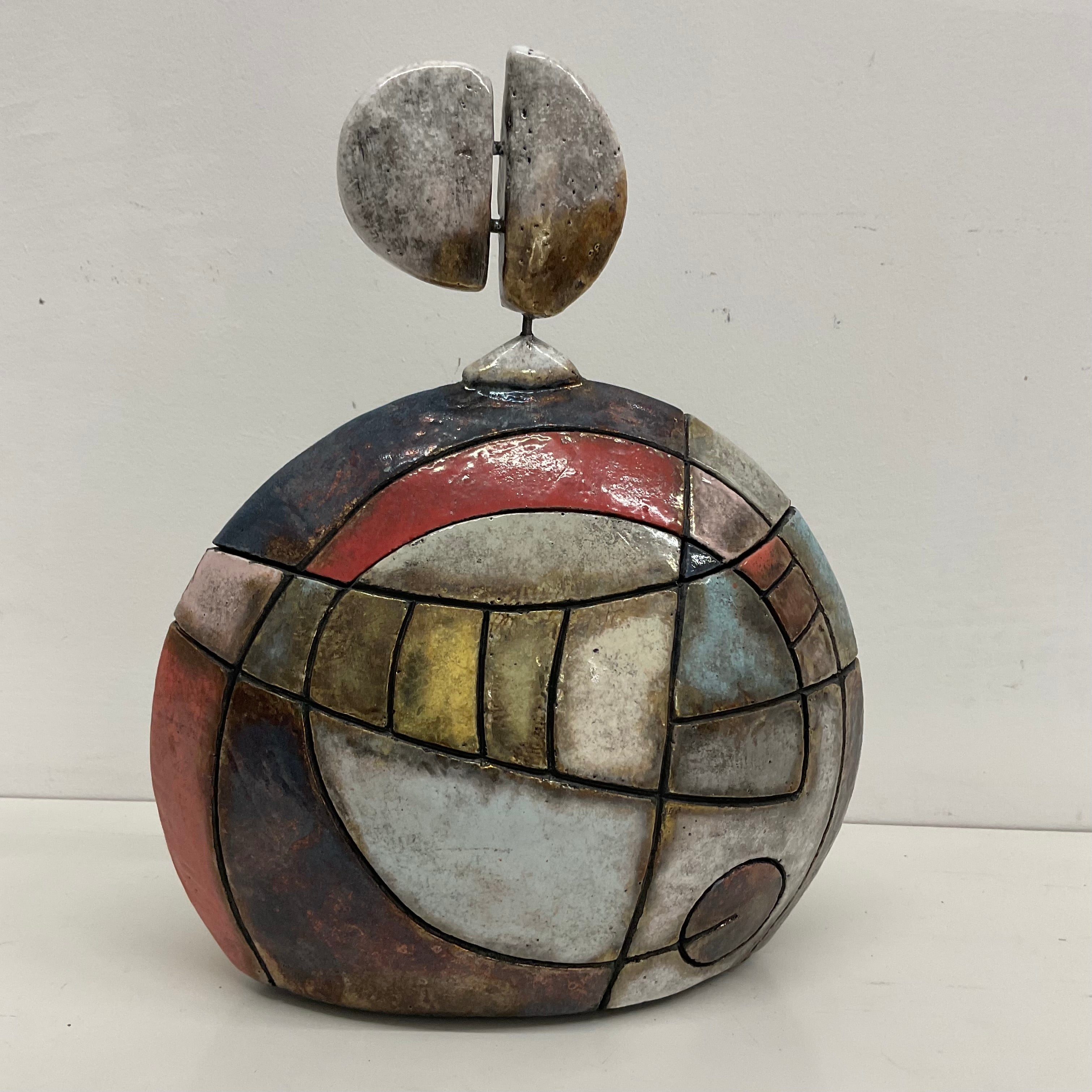 Scatola Scultura in Raku – 28 × 22 cm