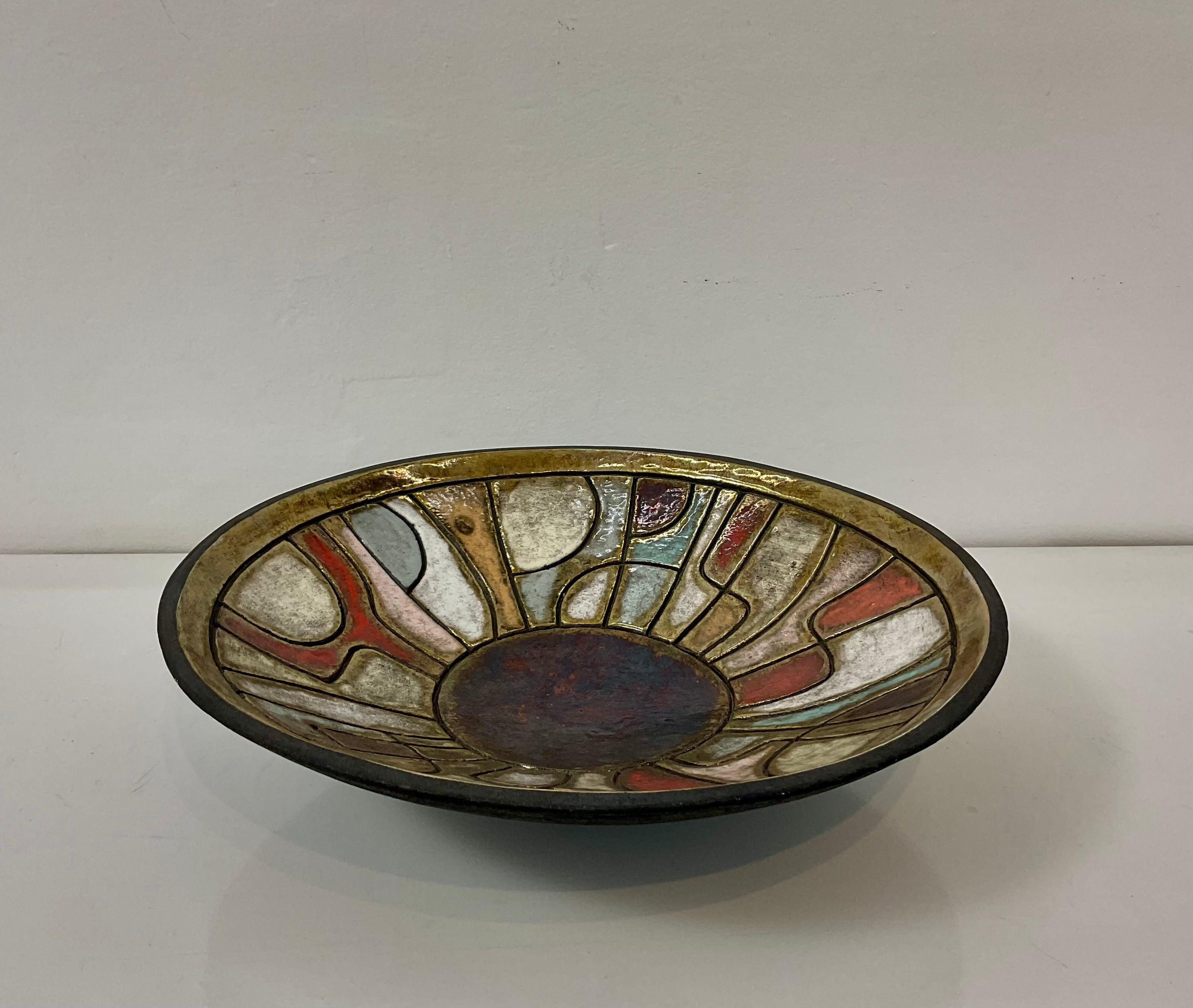 Centrotavola in Raku – Ø 33 cm