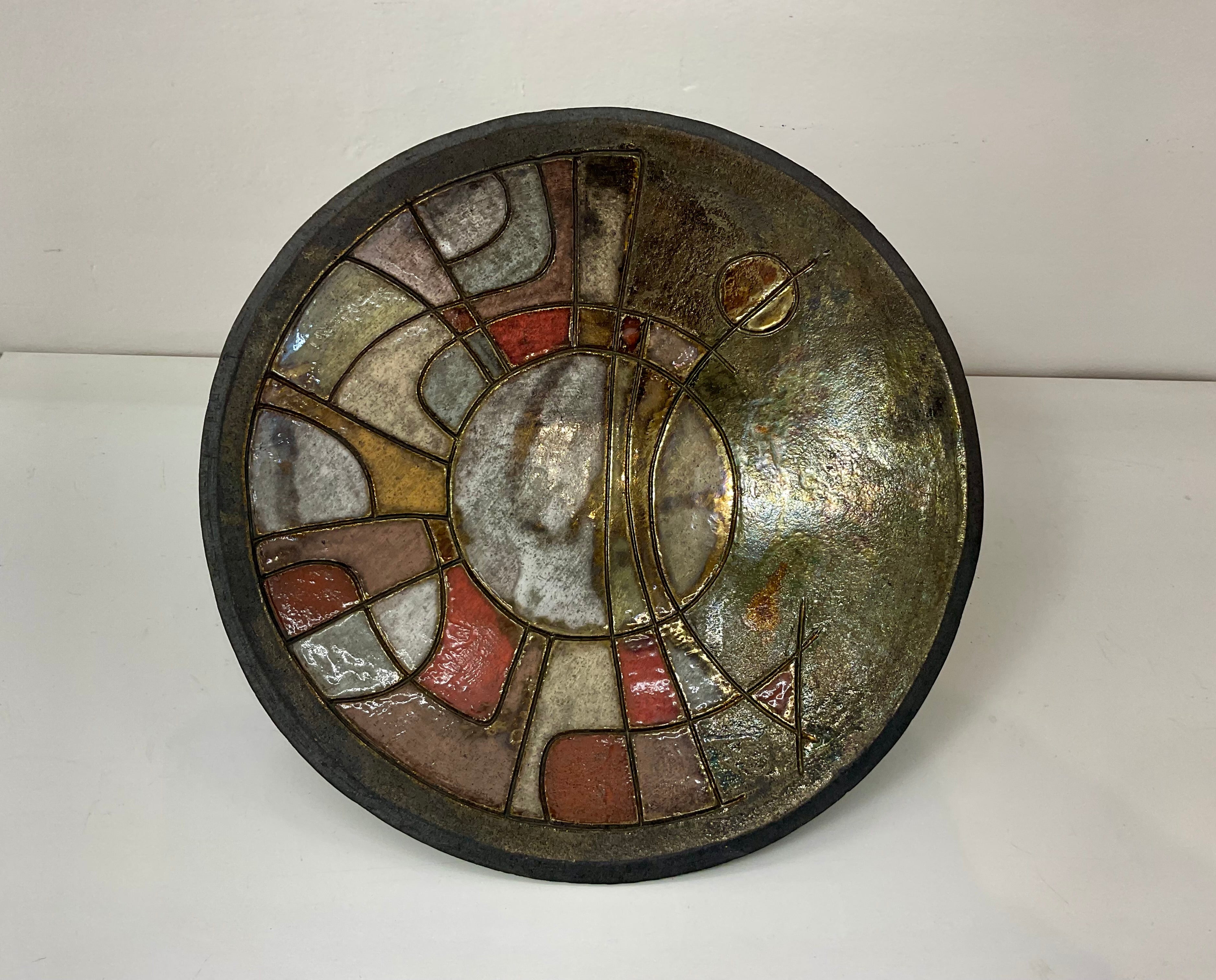 Centrotavola in Raku – Ø 33 cm