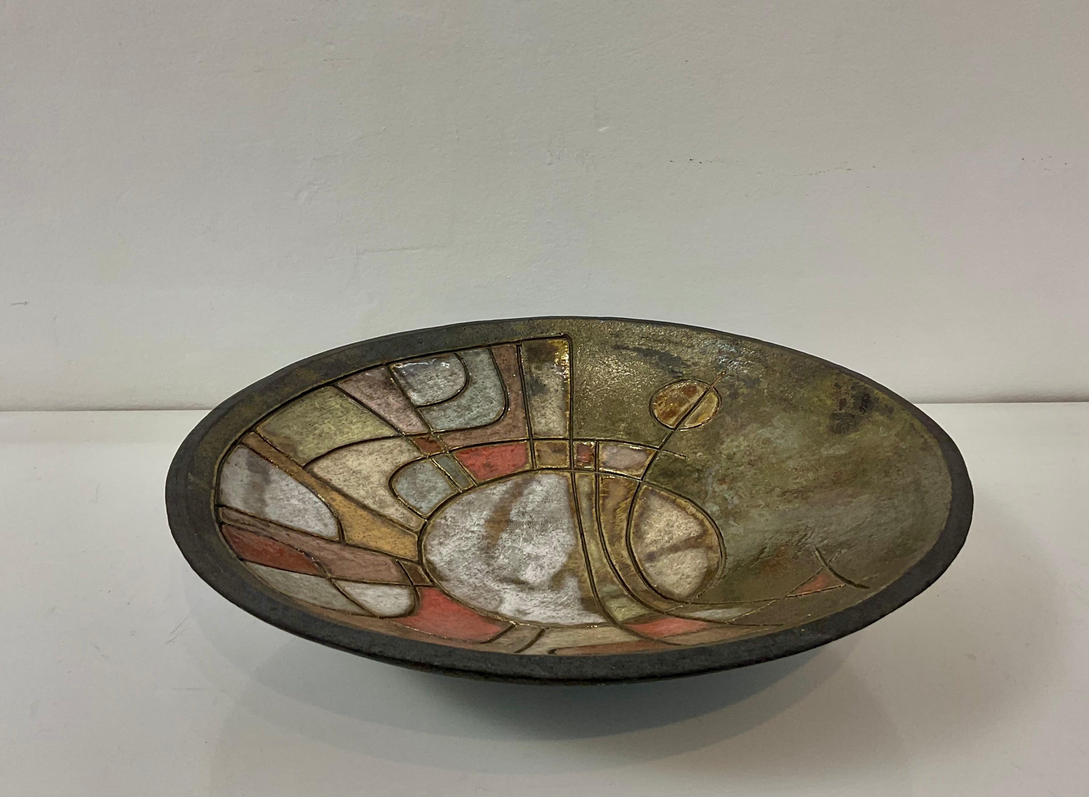 Centrotavola in Raku – Ø 33 cm