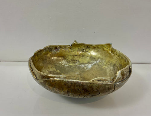 Centrotavola in ceramica raku