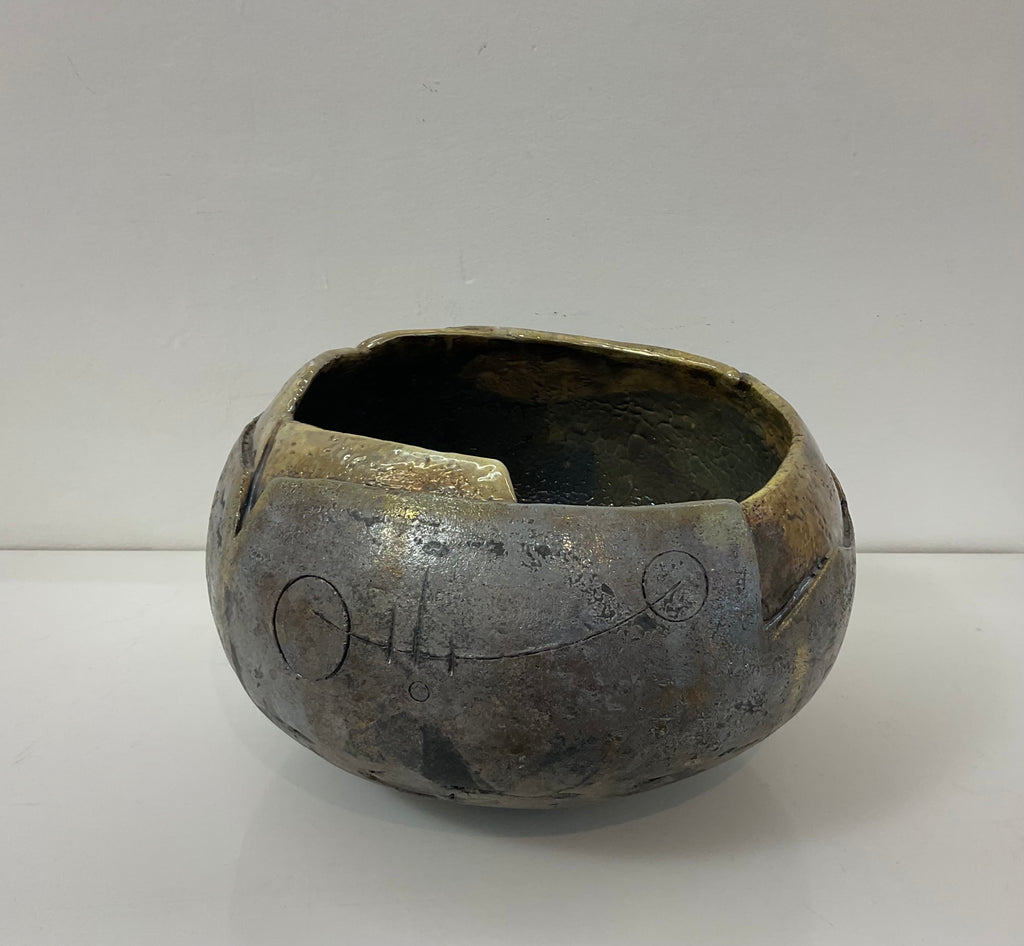 Centrotavola in ceramica raku
