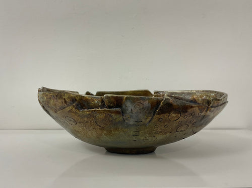 Centrotavola in ceramica raku