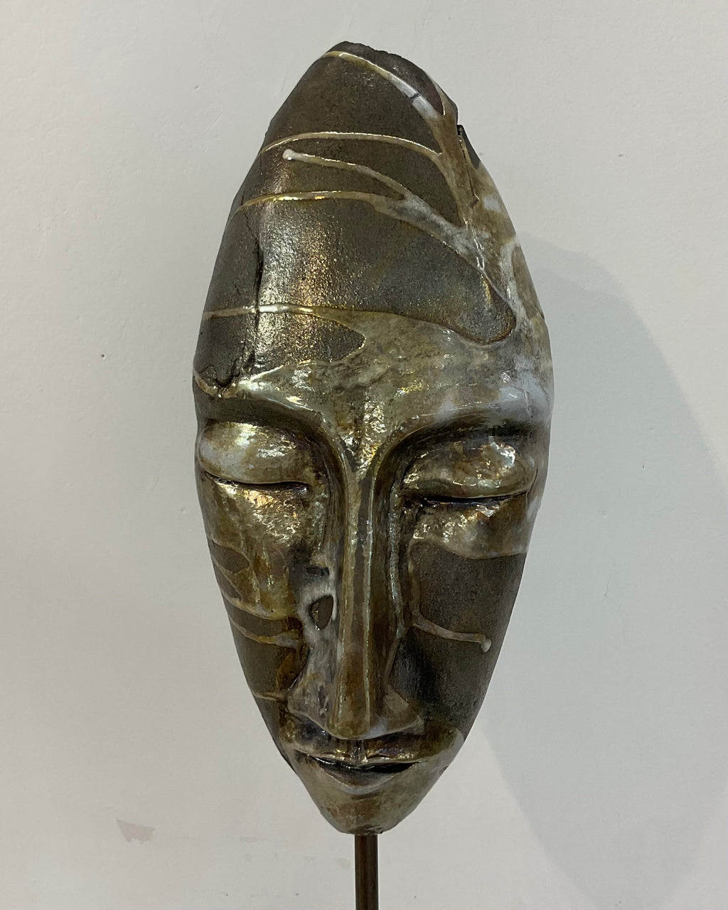 Maschera ceramica - vista frontale