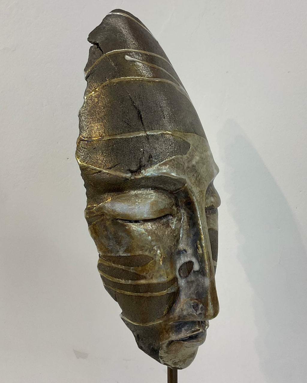 Maschera ceramica - vista laterale sinistra