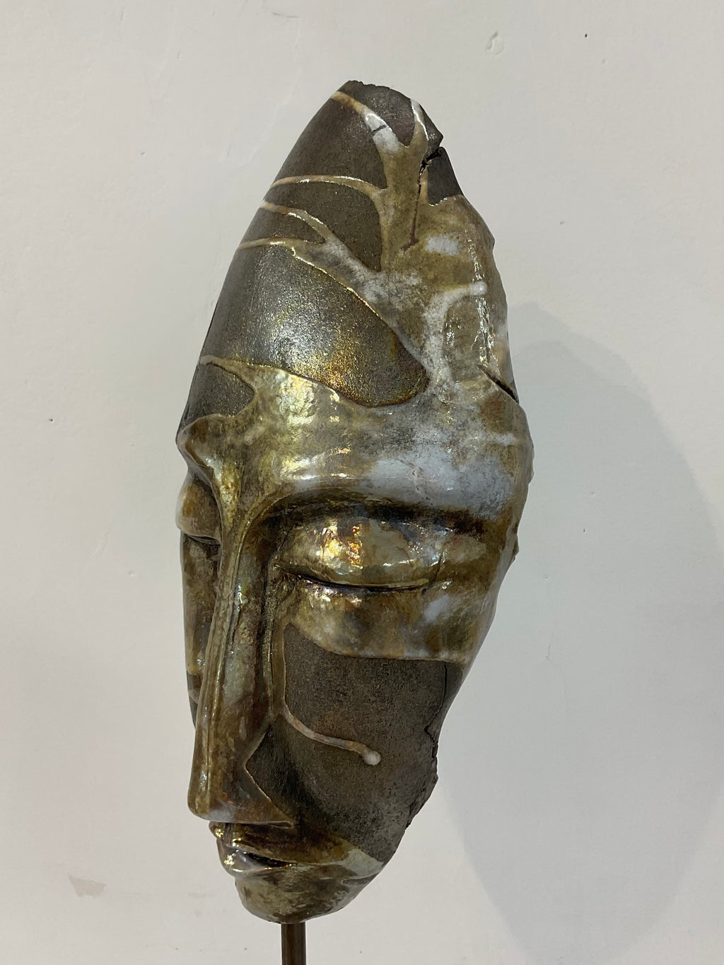 Maschera ceramica - vista laterale destra