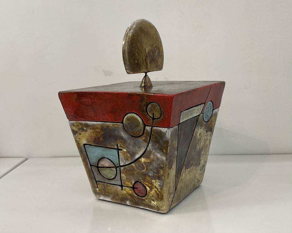 Scrigno in Ceramica Raku - vista angolare